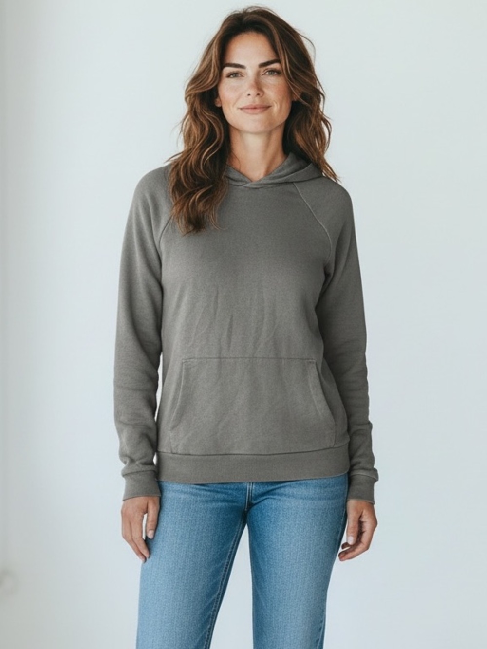Everlane Gray Pullover Hoodie
